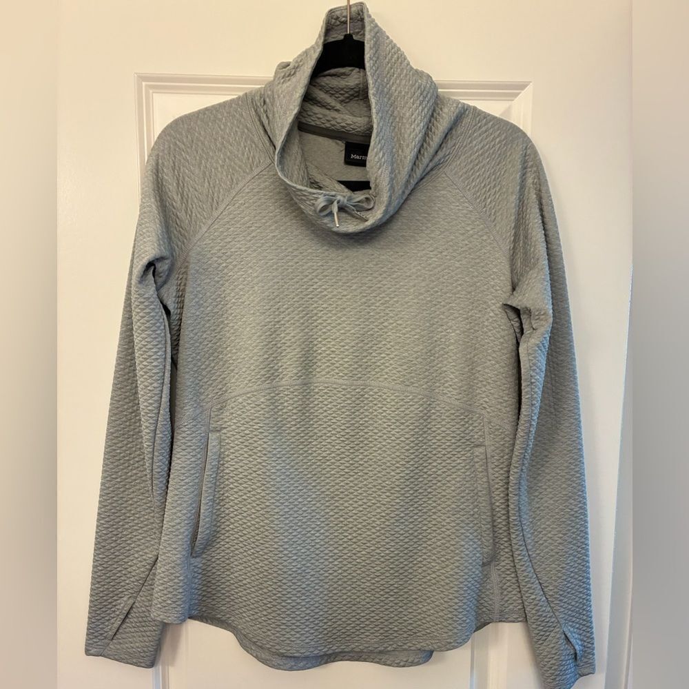 MARMOT Funnel Neck Long Sleeve Pullover Gray Women’s Size Medium